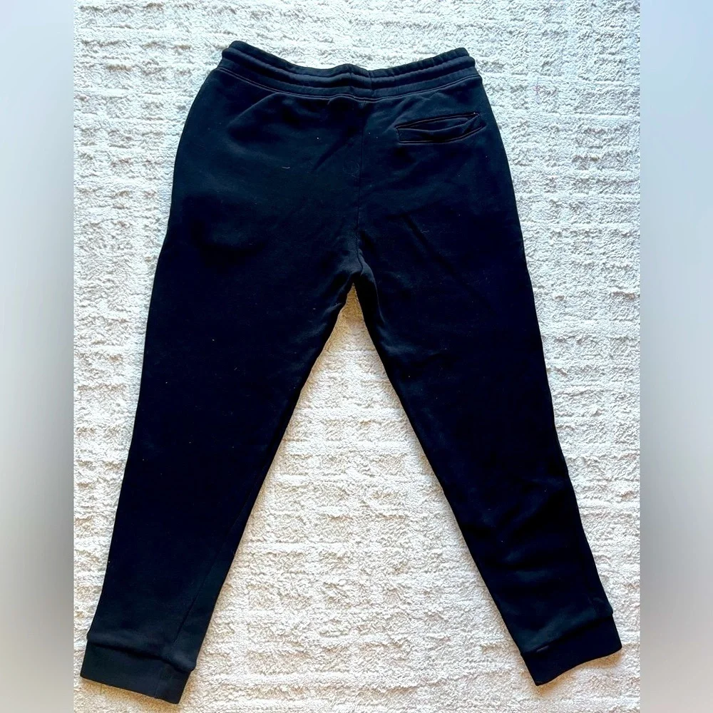 H&M Black Joggers with Tapered Ankle and Elastic Waistband
